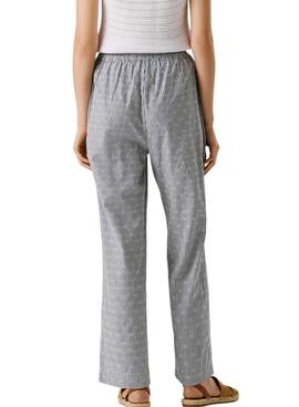 Pepe Jeans Claribel gestreifte Hose in Blau für Damen