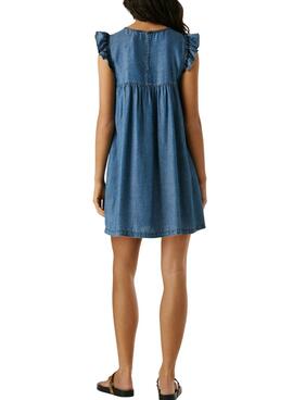 Kleid Pepe Jeans Cindy blau für Damen.