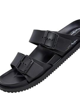 Sandalen Pepe Jeans Ocean Brand Schwarz für Herren