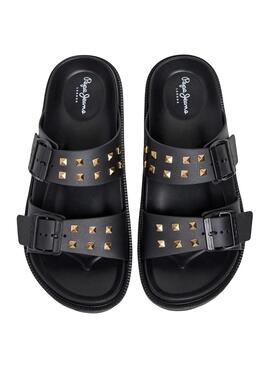 Sandalen Pepe Jeans Ocean Studs Schwarz für Damen