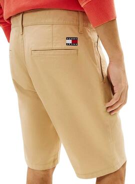 Bermuda Tommy Jeans Scanton beige für Herren