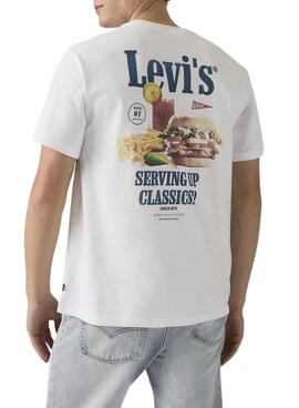 T-shirt Levis Serving Up Classics weiß für Herren.