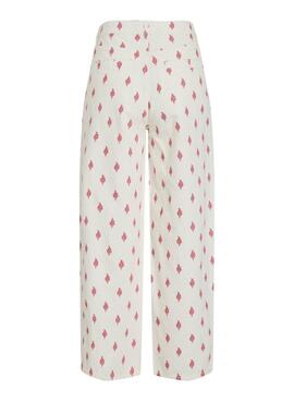 Weiße Vila Viemma Jeans mit Stickereien für Damen.