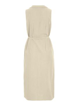 Kleid Vila Viprisilla in Beige für Damen