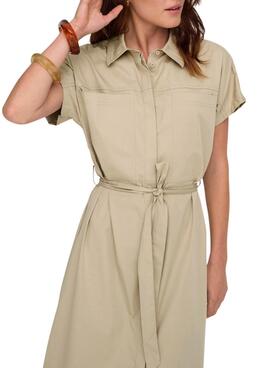 Kleid Only Tanny in Beige für Damen