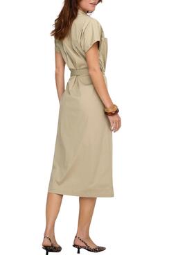 Kleid Only Tanny in Beige für Damen