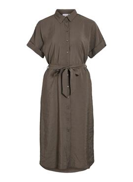 Kleid Vila Vihula in Grün für Damen.