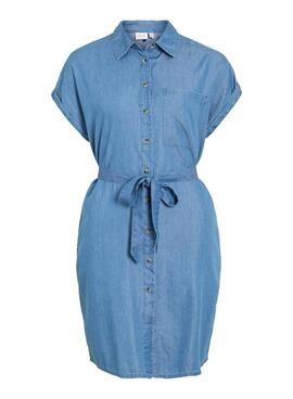 Kleid Vila Vinori Denim für Damen