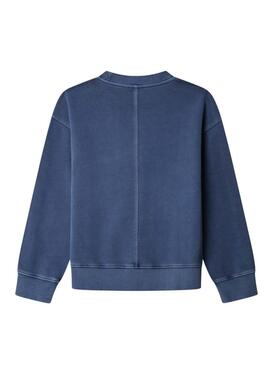 Sweatshirt Pepe Jeans William in indigo blue for boys.