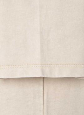 T-shirt Pepe Jeans Wallace mit kreisförmigem Logo in Beige für Jungen.