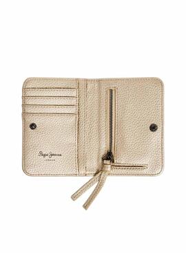 Pepe Jeans Tyler Gold Wallet für Frauen.