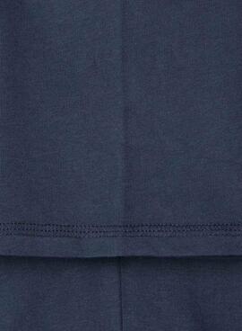 T-Shirt Pepe Jeans Carter mit dunkelblauem Logo-Print für Jungen