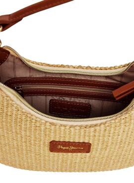 Handtasche Pepe Jeans Trish aus Raffia für Damen