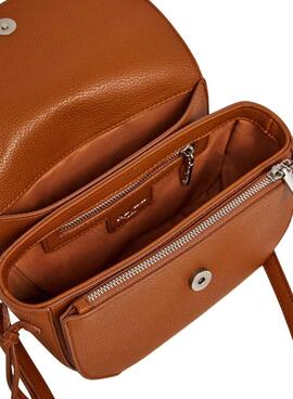 Handtasche Pepe Jeans Ambra Skript braun für Damen