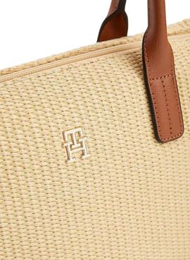 Tasche Tommy Hilfiger Popette Mini Raffia für Damen