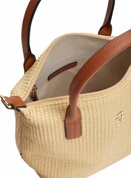 Tasche Tommy Hilfiger Popette Mini Raffia für Damen