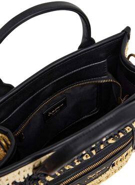 Handtasche Pepe Jeans Zadie beige und schwarz für Frauen