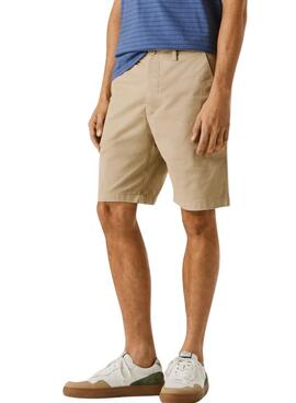 Kurze Hose Pepe Jeans chino beige für Herren