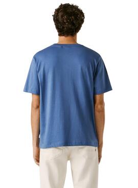 T-shirt Pepe Jeans Summer Logo blau für Herren.