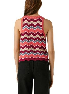 Top Pepe Jeans Kasha rosa für Damen.