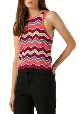 Top Pepe Jeans Kasha rosa für Damen.