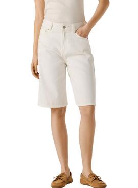 Bermudas Pepe Jeans Lexa weiß für Damen
