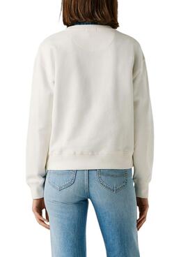 Sweatshirt Pepe Jeans Maat weiß für Damen