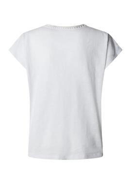 T-Shirt Pepe Jeans Mila in Weiß für Damen