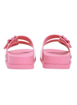 Tommy Jeans Komfort Jelly Flip-Flops mit rosa Schnallen für Damen