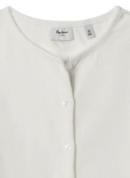 T-Shirt Pepe Jeans Angy Weiß für Mädchen