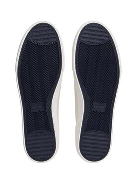 Turnschuhe Tommy Jeans Archive aus Leder mit weißem Logo für Männer.