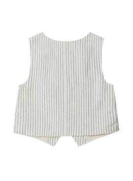 Pepe Jeans Weste Izzy mit diplomatischem Streifen für Mädchen.