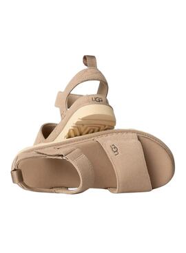 Sandalen UGG Goldenstar beige für Damen.