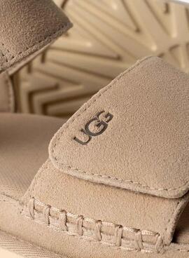 Sandalen UGG Goldenstar beige für Damen.