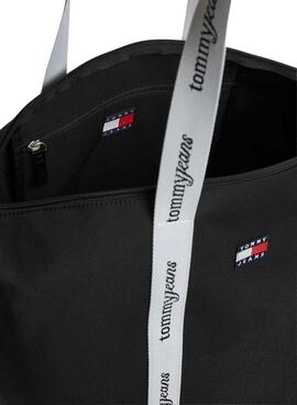 Tommy Jeans Essential Tote Tasche Schwarz für Damen