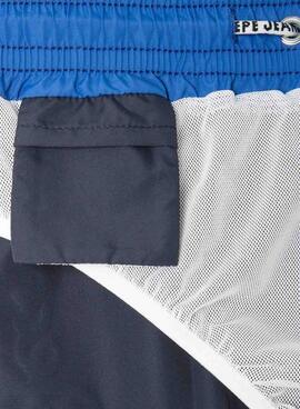 Badehose Pepe Jeans Logo in Marineblau für Jungen