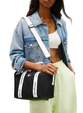 Handtasche Tommy Jeans Essential Mini Tote Schwarz für Damen