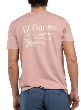 T-Shirt El Ganso Hängematten rosa für Herren