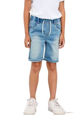 Bermudas denim Name it Ryan Jogger blau für Jungen.