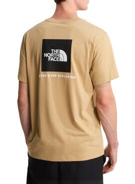T-shirt The North Face Evo Box Beige für Herren.