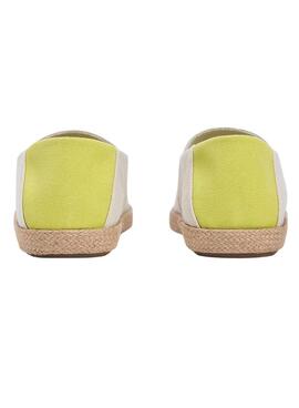 Espadrilles Tommy Hilfiger Core mit beigem Logo für Herren.