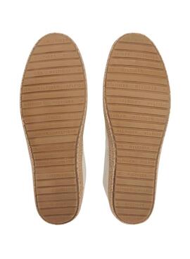 Espadrilles Tommy Hilfiger Core mit beigem Logo für Herren.
