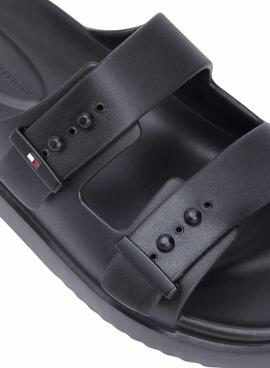 Sandalen Tommy Hilfiger Light verstellbar mit Schnallen Schwarz für Herren