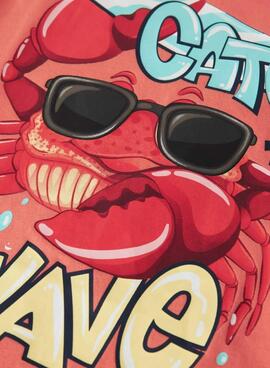 T-shirt Name It Fane orange für Jungen