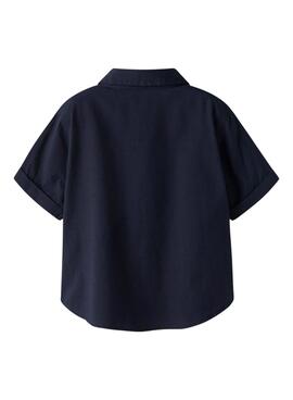 Hemd Name It Filip marineblau für Jungen