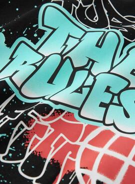 T-shirt Name It Flynn in Schwarz für Jungen.