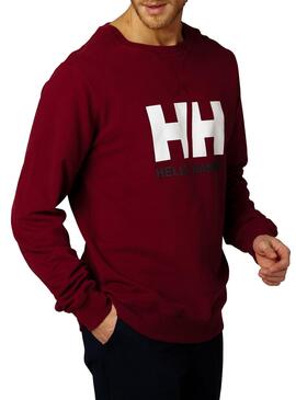 Sweatshirt Helly Hansen Crew Logo Granatrot Herren