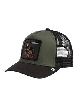Cap Goorin Bros Bad Boy in Grün und Schwarz für Herren.