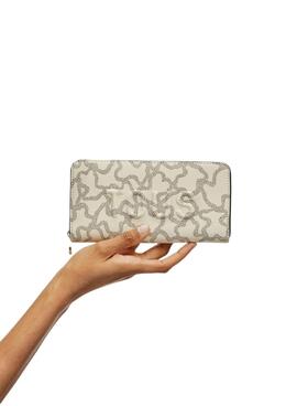 Geldbörse Tous Kaos Icon beige für Damen