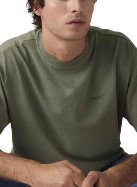 T-shirt Levis Red Tab Vintage grün für Herren.